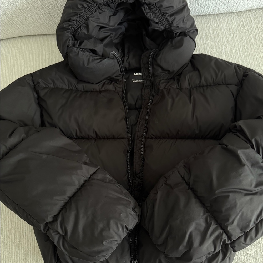 Mango Black Puffer Jacket